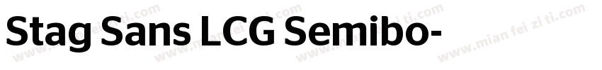 Stag Sans LCG Semibo字体转换